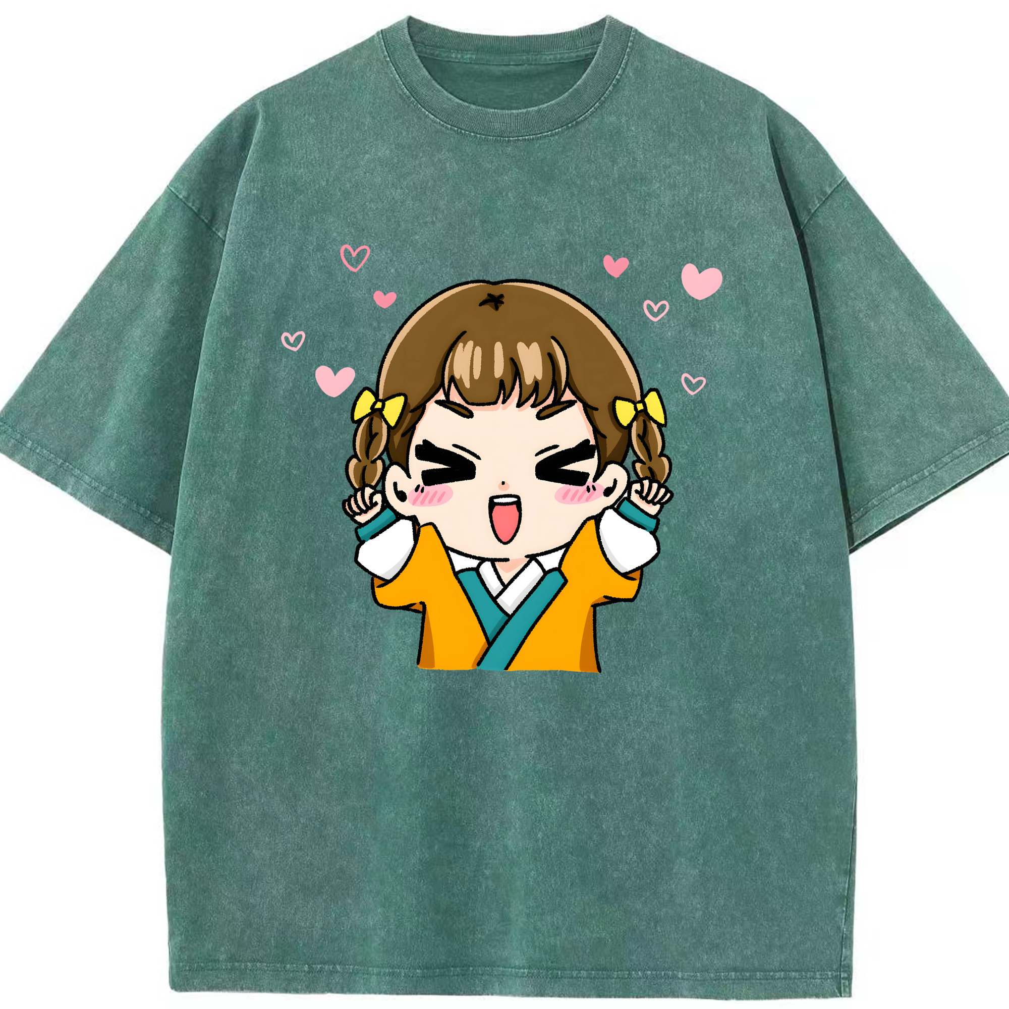 （画像用） 薬屋のひとりごと The Apothecary Diaries 綿100% ヴィンテージ風 半袖Tシャツ（フロントプリント）